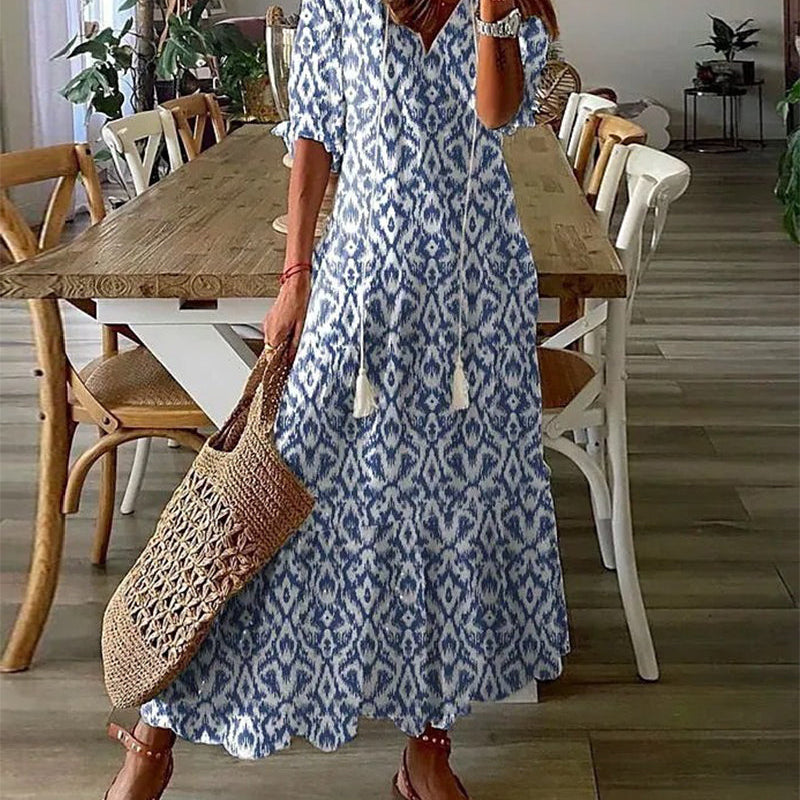 Michaela - Boho-Kleid mit Bauchabdeckung