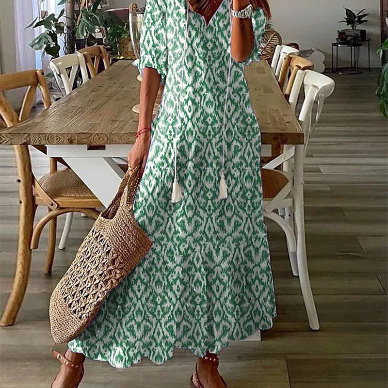 Michaela - Boho-Kleid mit Bauchabdeckung