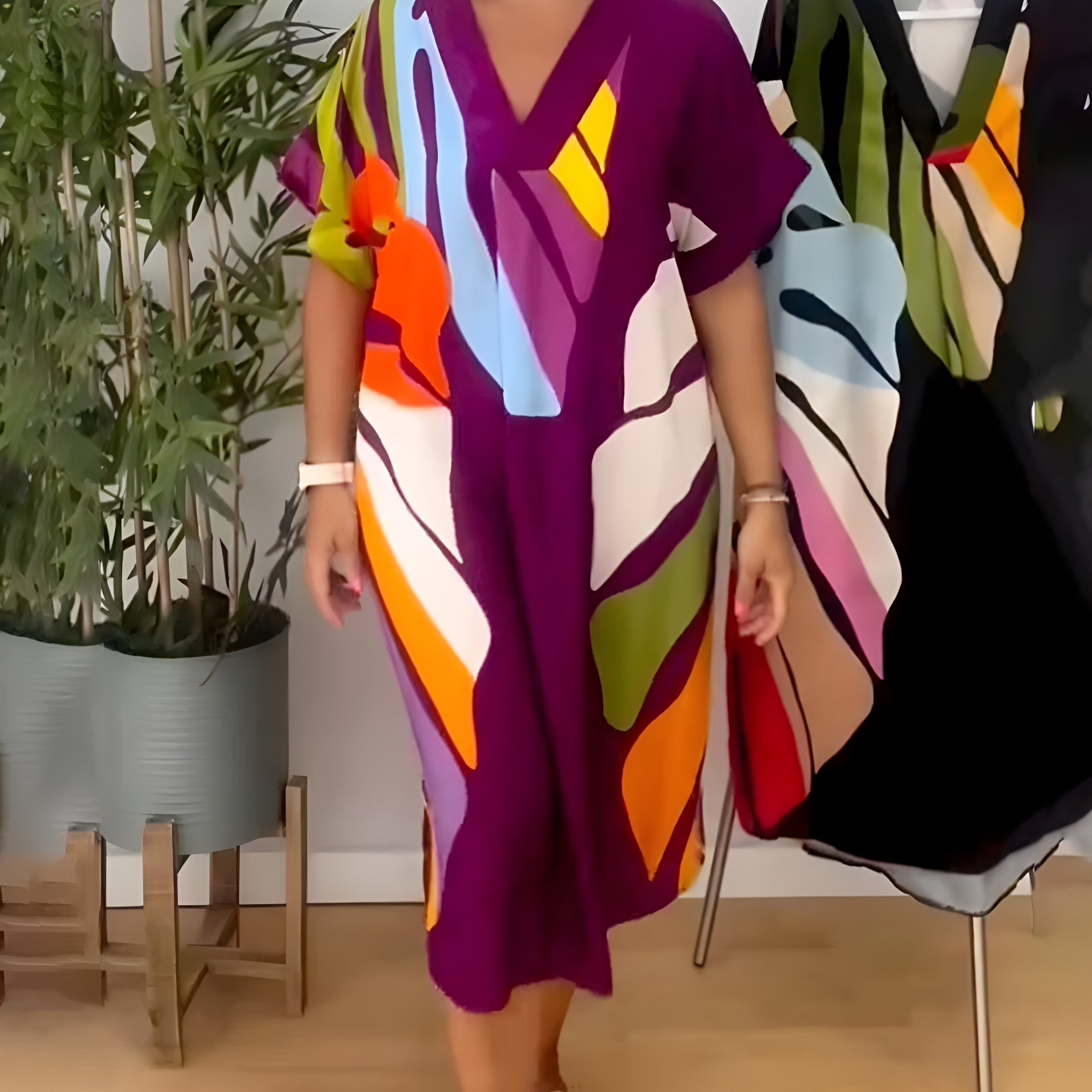 Rianna - Kleid mit abstraktem Muster