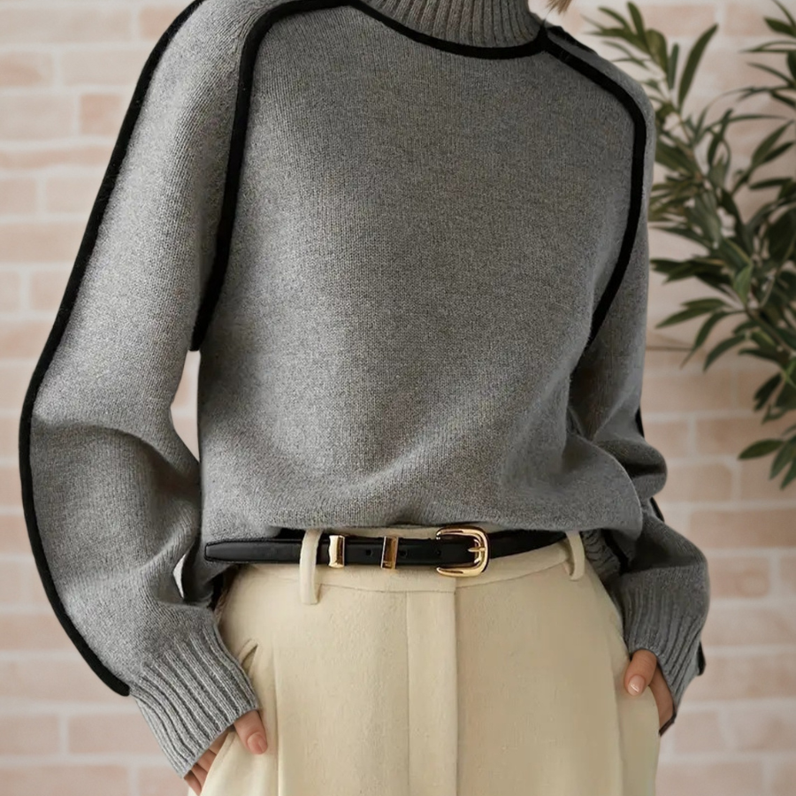 Donna | Eleganter Stehkragenpullover