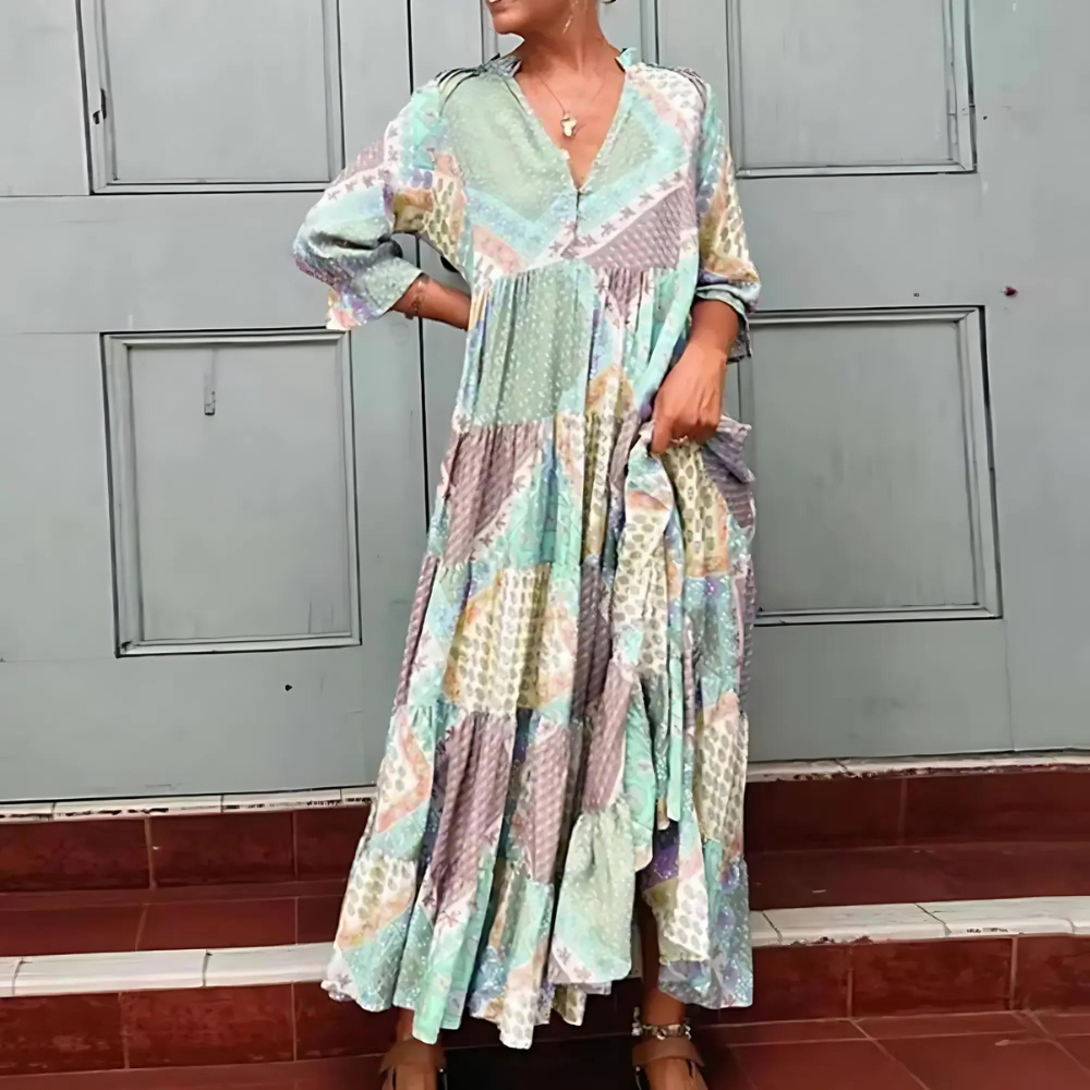 Florentina – Elegantes bedrucktes Kleid