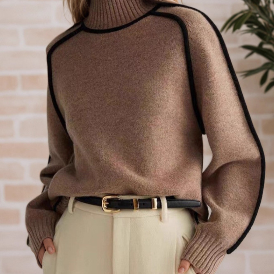 Donna | Eleganter Stehkragenpullover