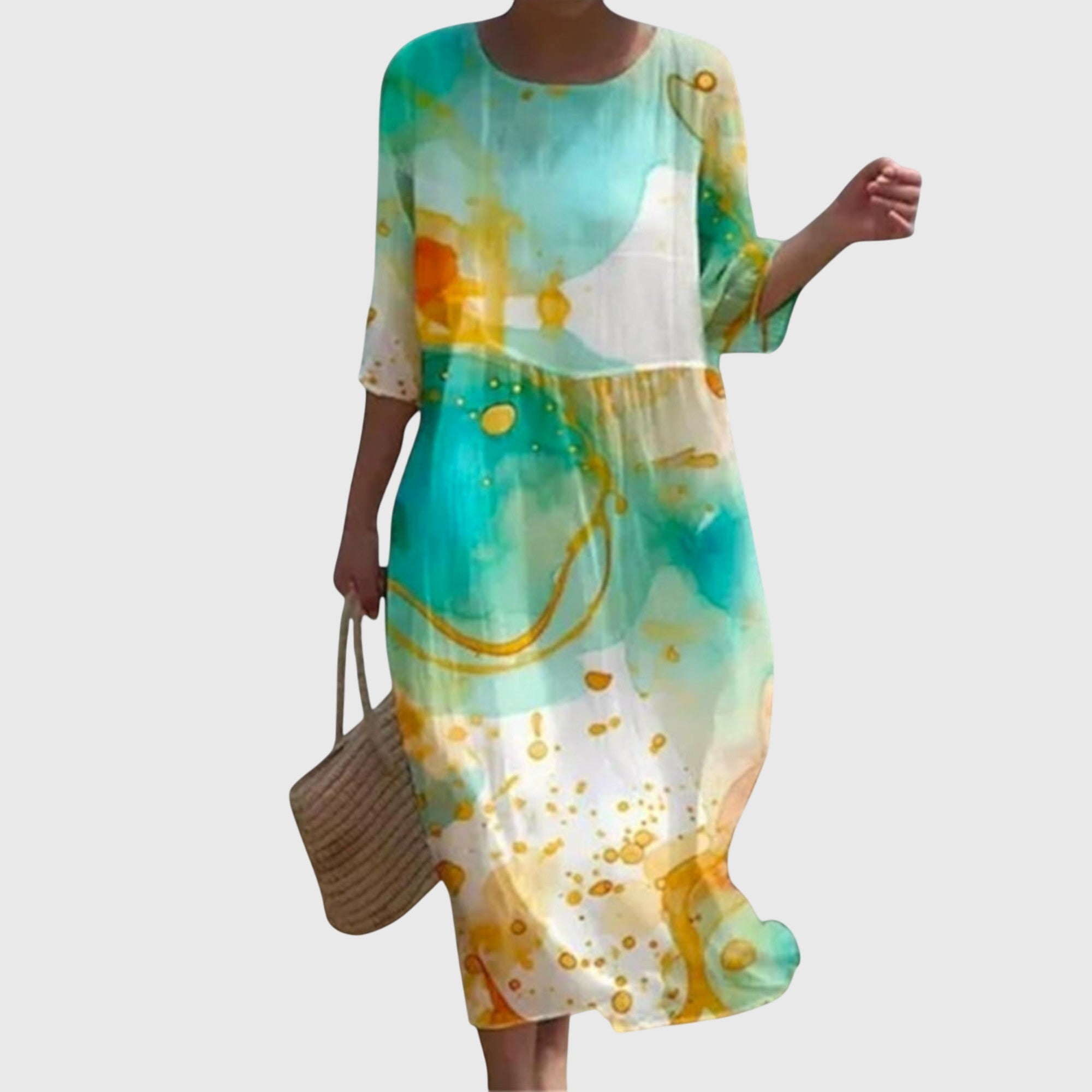 Hayley™ | Elegantes Blumen-Maxikleid