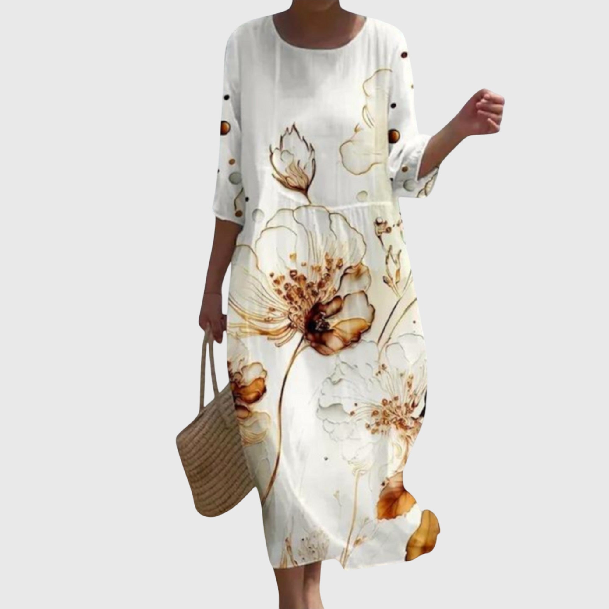 Hayley™ | Elegantes Blumen-Maxikleid