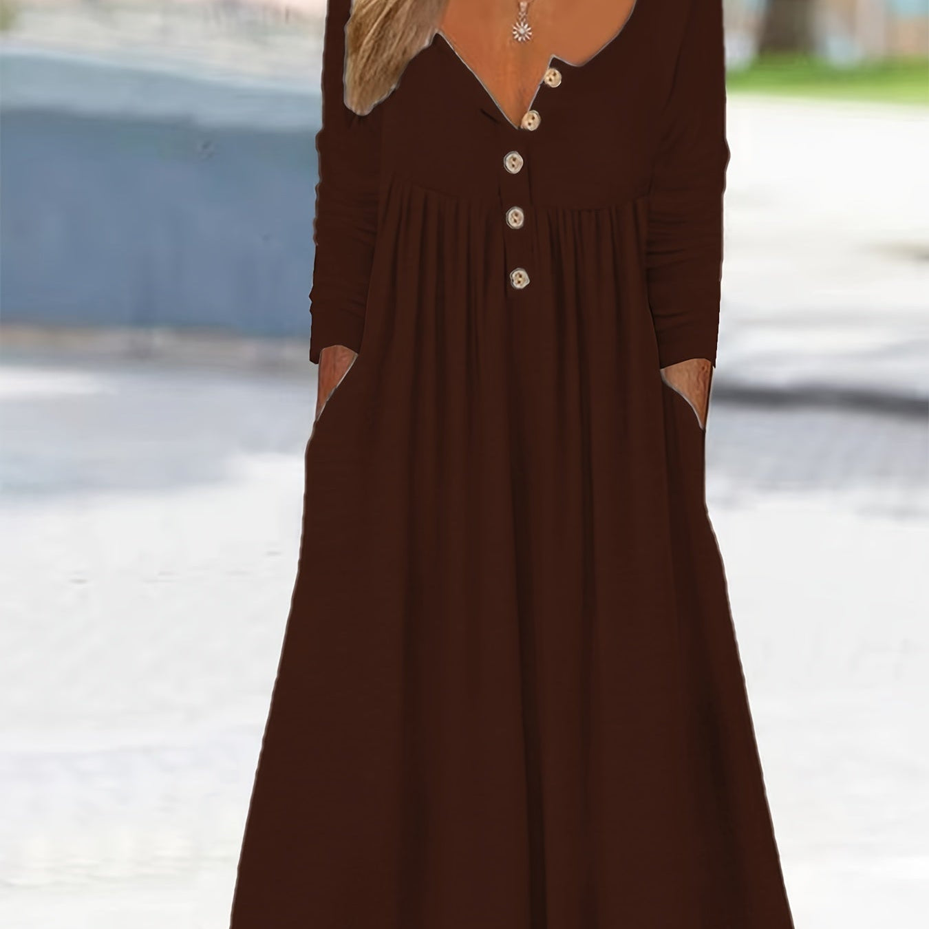ZARA | MIDI-KLEID MIT DURCHGEHENDER KNOPFLEISTE