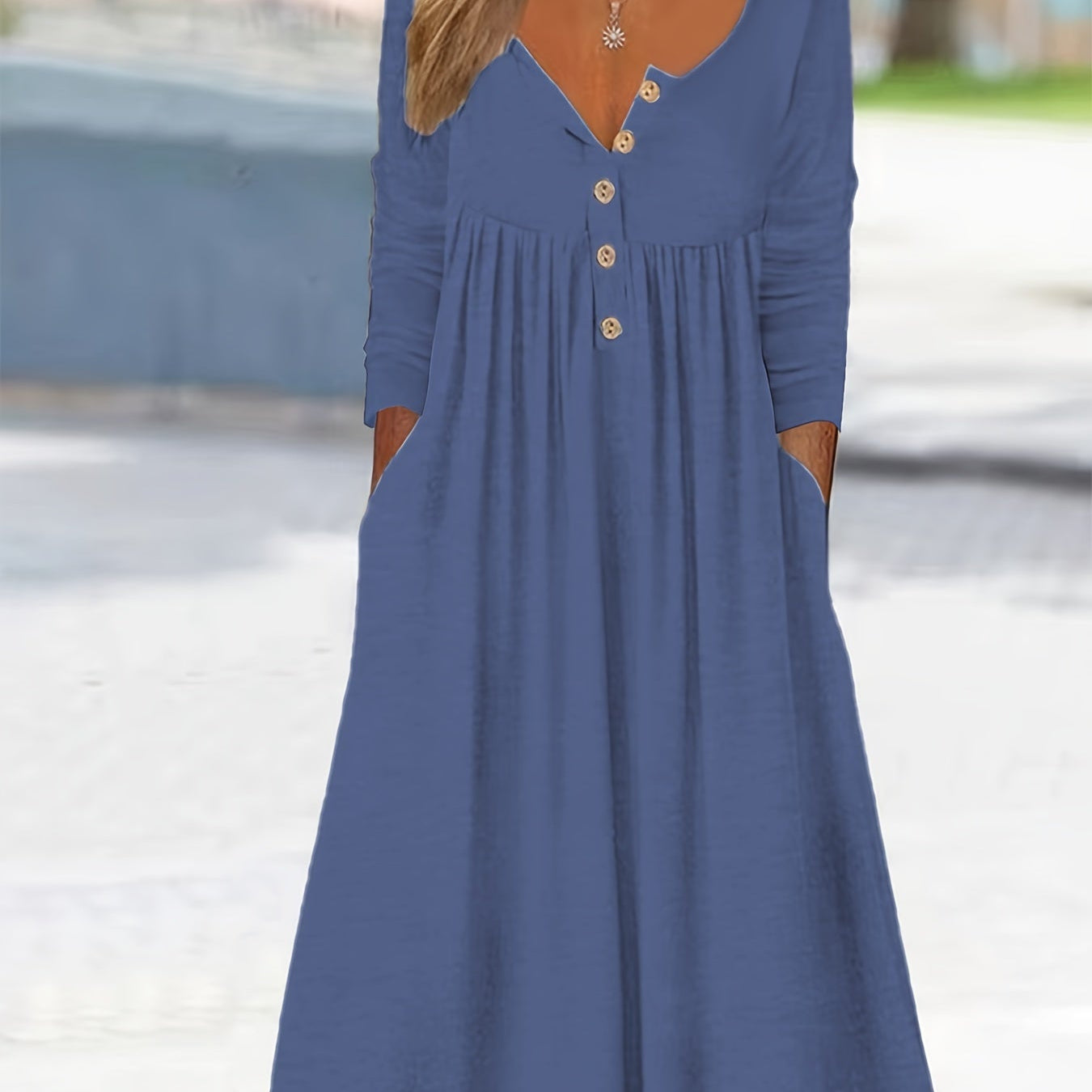 ZARA | MIDI-KLEID MIT DURCHGEHENDER KNOPFLEISTE