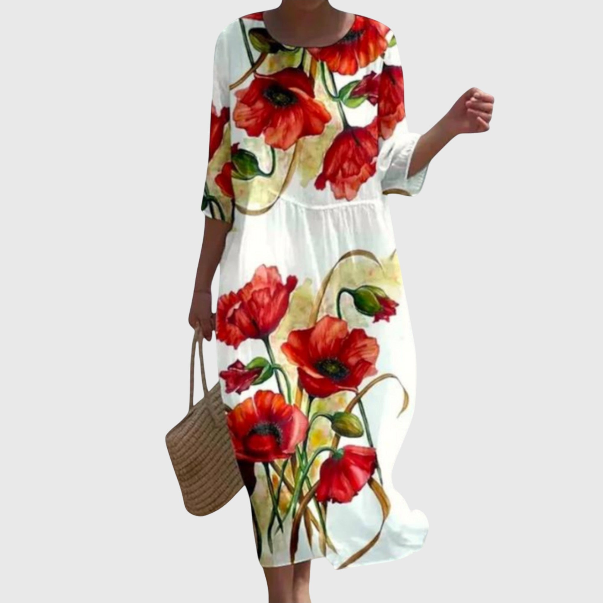 Hayley™ | Elegantes Blumen-Maxikleid