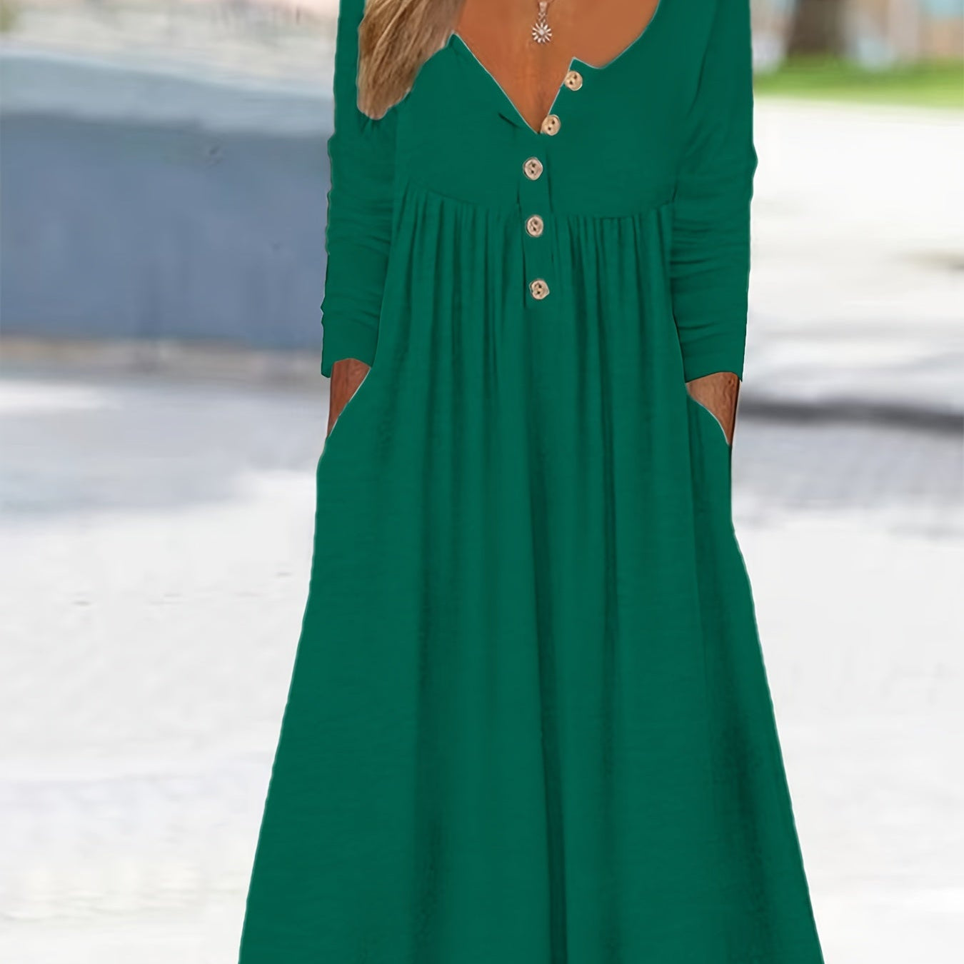 ZARA | MIDI-KLEID MIT DURCHGEHENDER KNOPFLEISTE