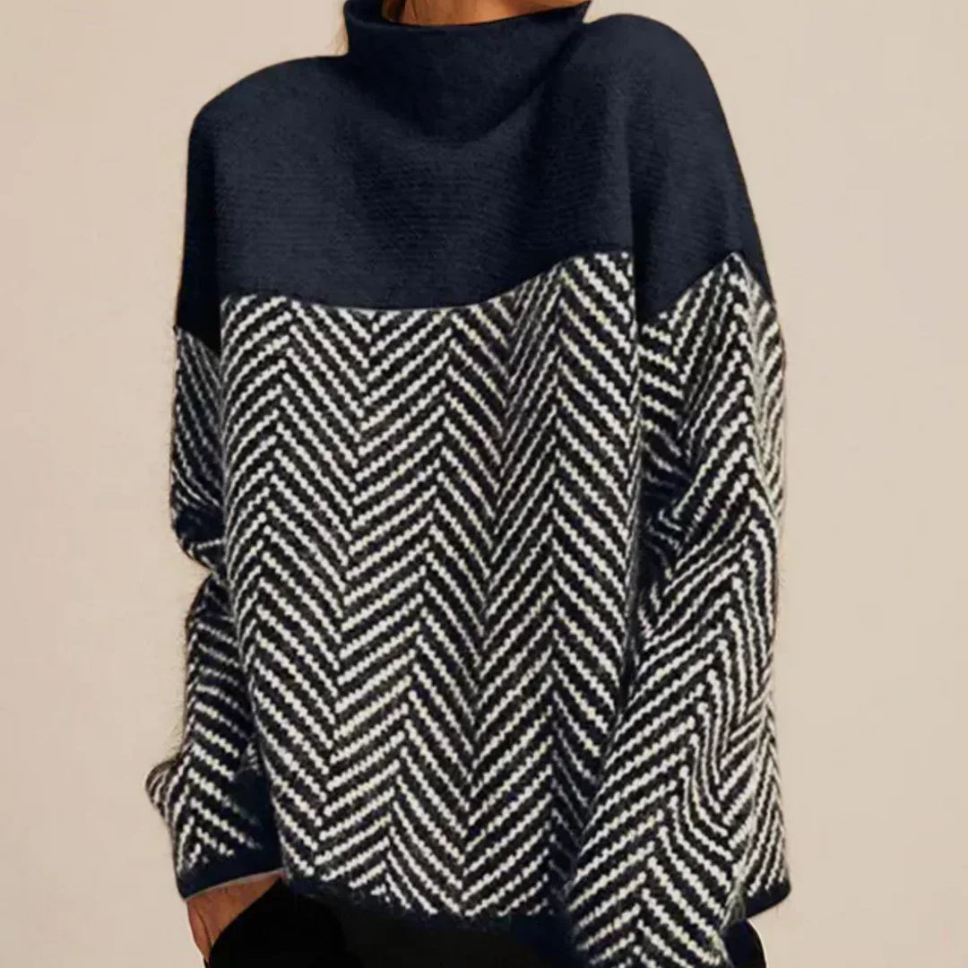 Norah | Baumwollpullover mit Stehkragen