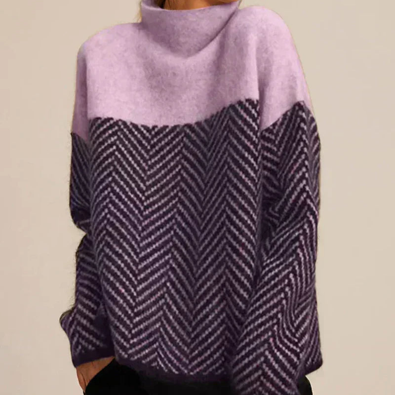 Norah | Baumwollpullover mit Stehkragen