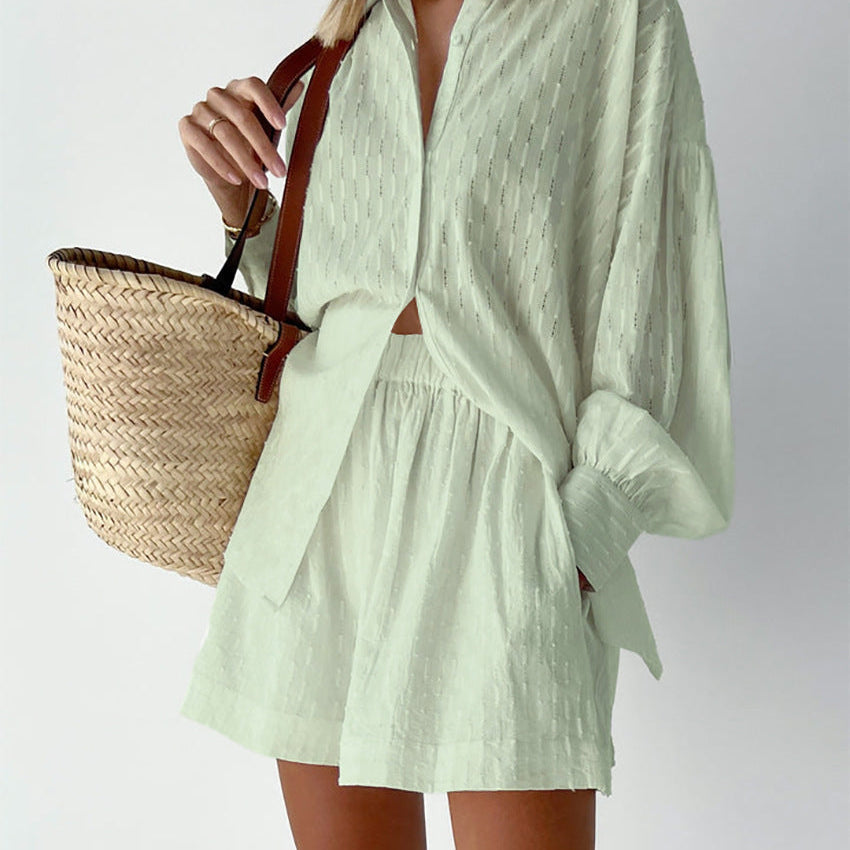 Elizabeth - Ensemble aus leichtem Hemd und Shorts