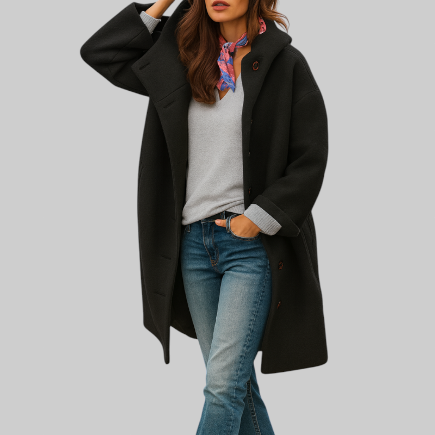 Freja | Mittellanger, bequemer Alltagsmantel