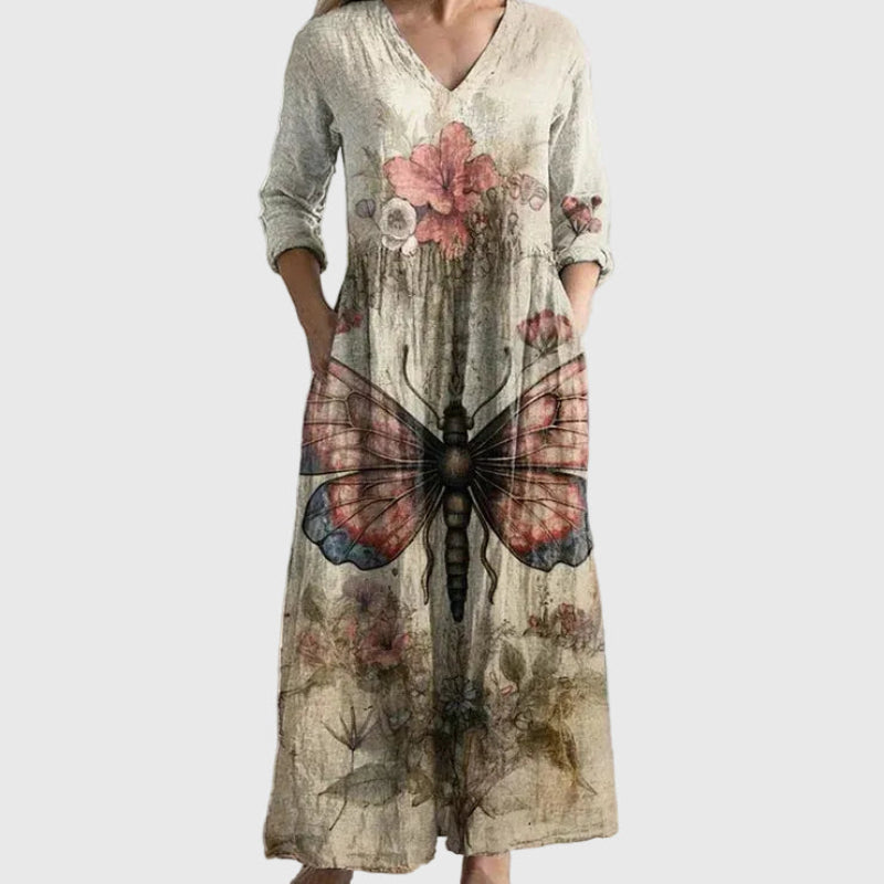 Coluna | Elegância de vestido maxi