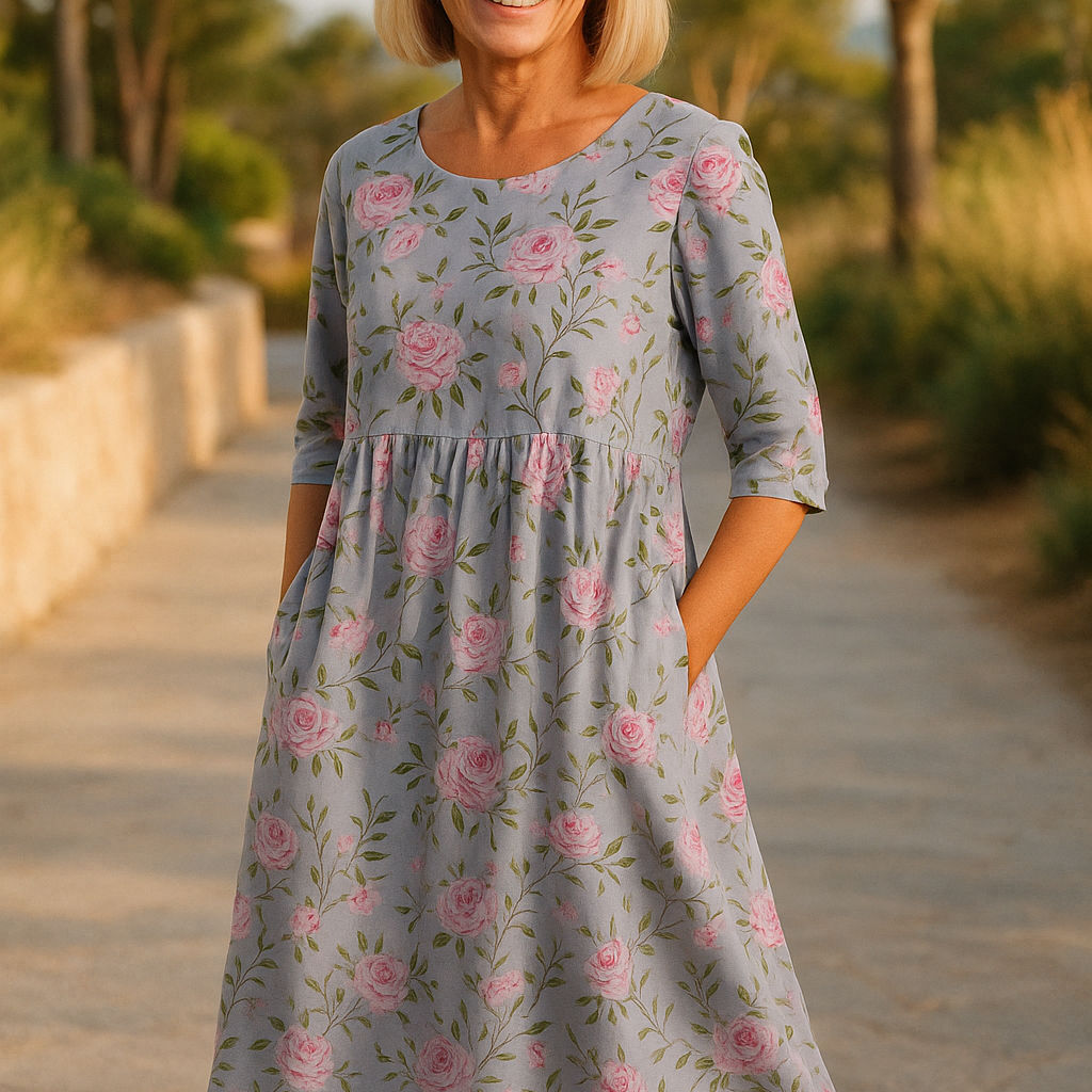 MIDI RELAX-KLEID LUNA
