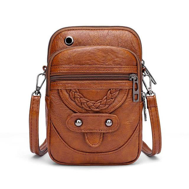 Laura™ | Strukturierte Ledertasche