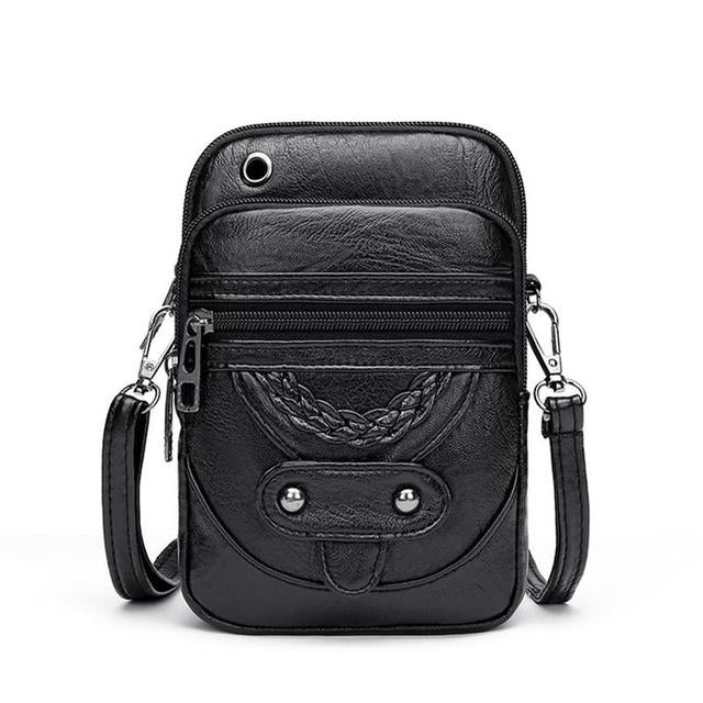 Laura™ | Strukturierte Ledertasche