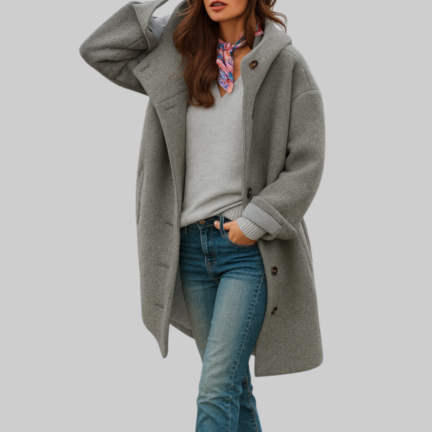 Freja | Mittellanger, bequemer Alltagsmantel