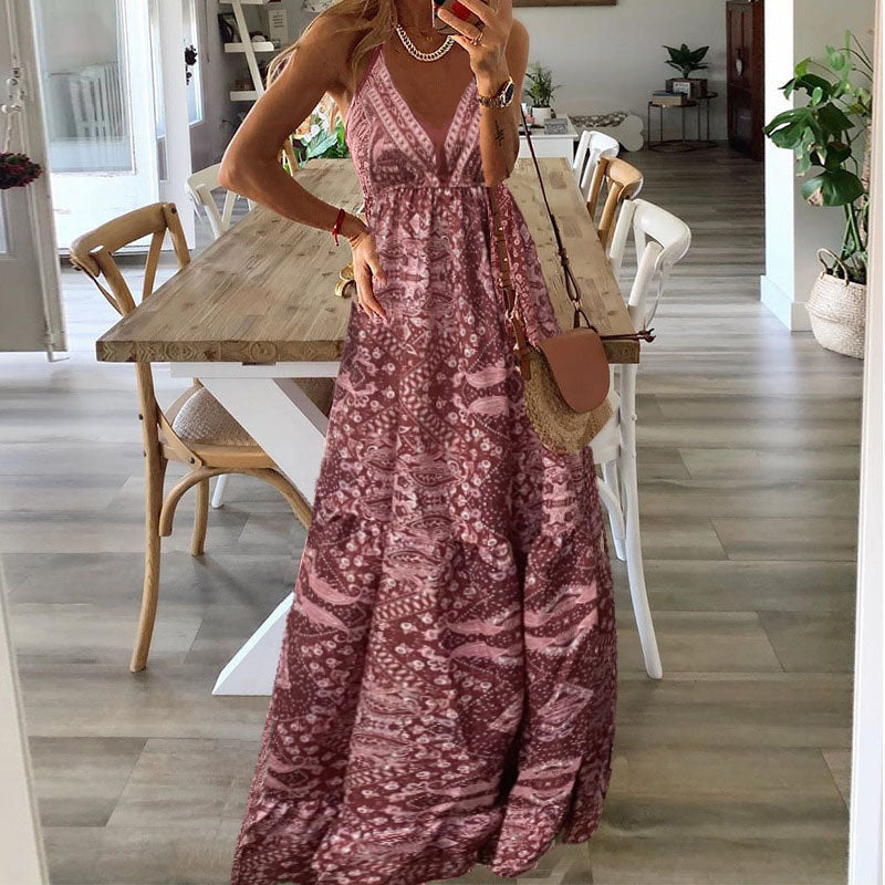 Gweneth – Ärmelloses Boho-Kleid