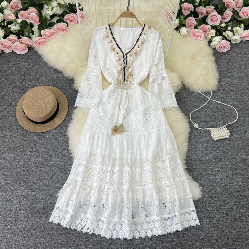 Amary – Boho-Spitzenkleid