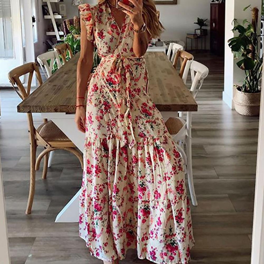 Shera – Maxikleid mit Blumenmuster