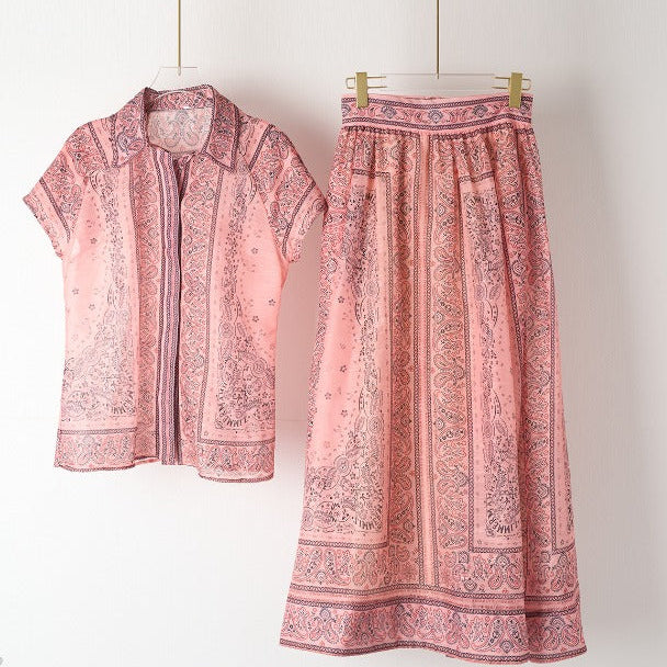 Adele – zweiteiliges Ensemble mit Bohemian-Print