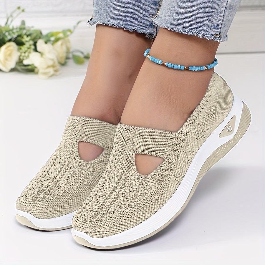 Sapatilhas slip-on confortáveis com ajuste seguro