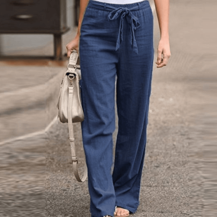 Joleen - Damen-Freizeithose mit Kordelzug und Gummibund