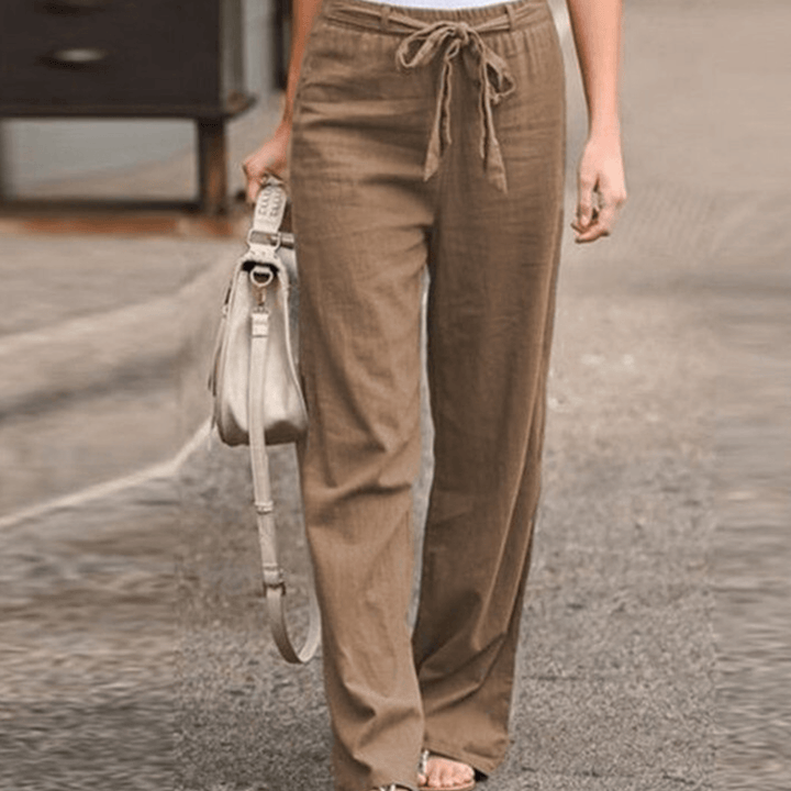 Joleen - Damen-Freizeithose mit Kordelzug und Gummibund