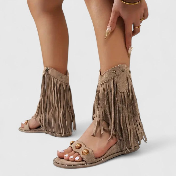 Eira – elegante Fransen-Sandalen