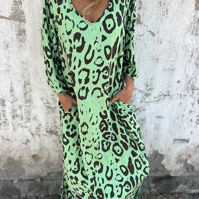 Jessa – Maxikleid Leopard
