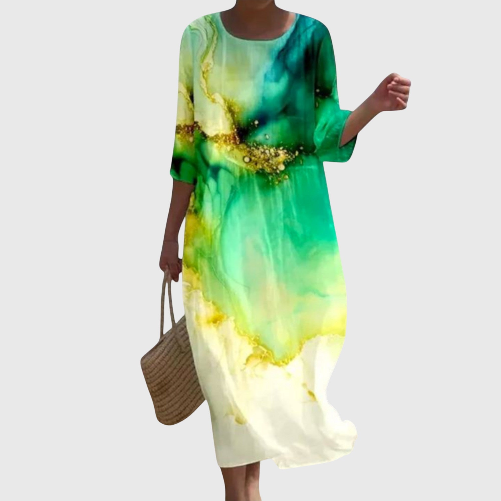 Hayley™ | Elegantes Blumen-Maxikleid