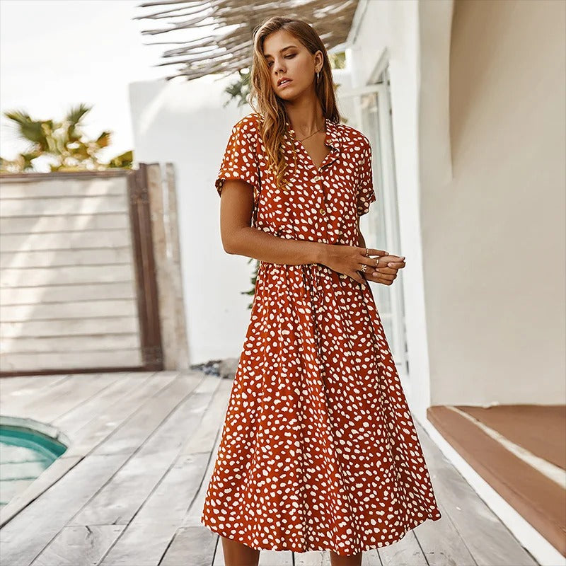 Faelina – Bedrucktes Sommerkleid