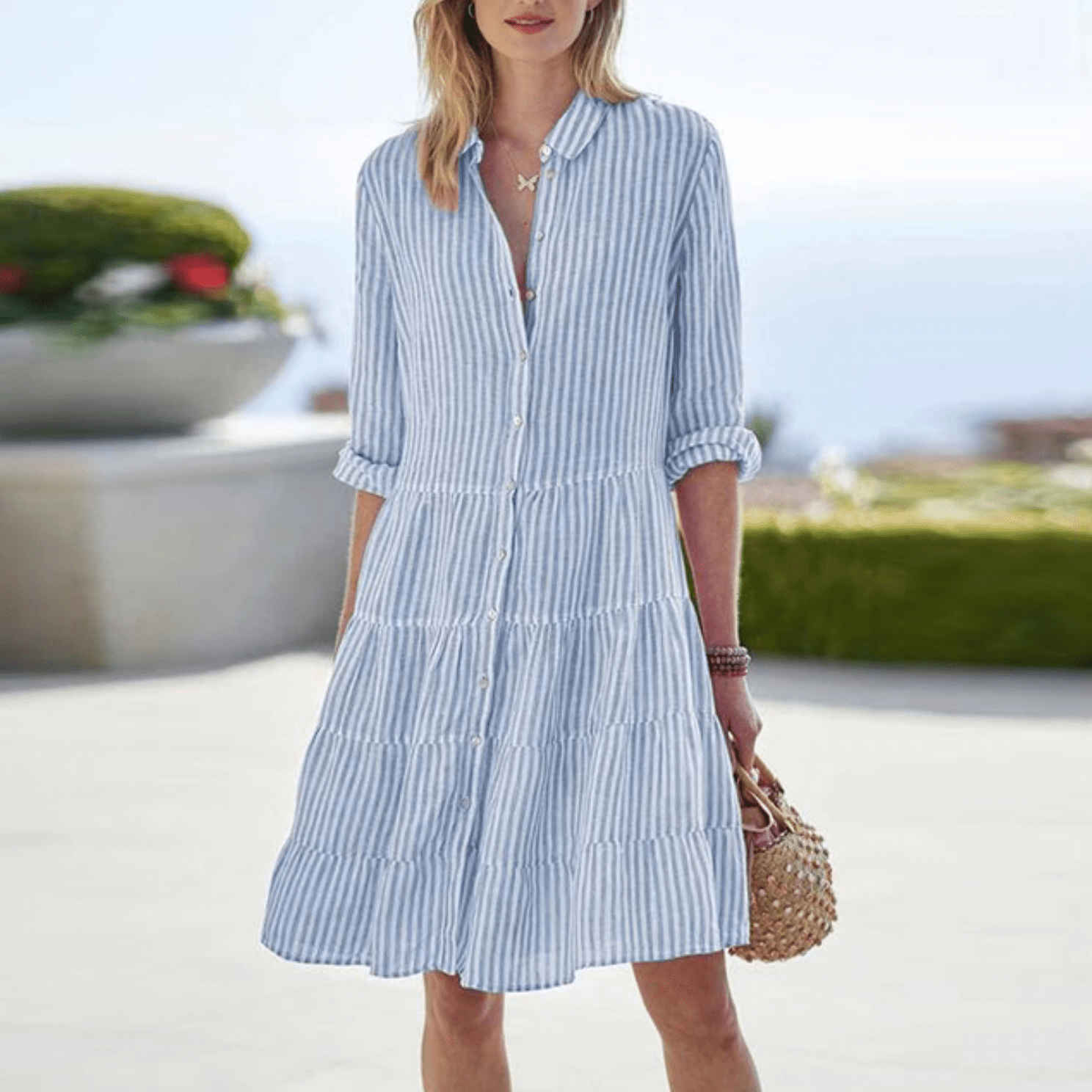 LOLITA | GESTREIFTES STRANDKLEID