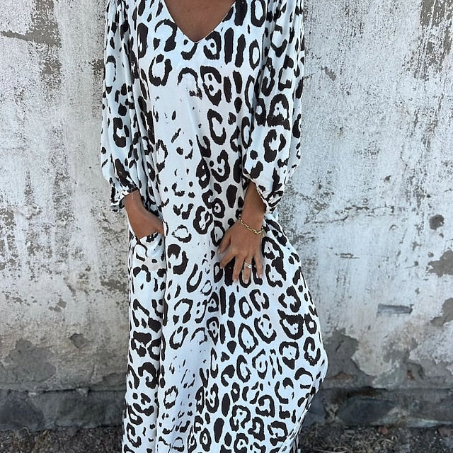 Jessa – Maxikleid Leopard
