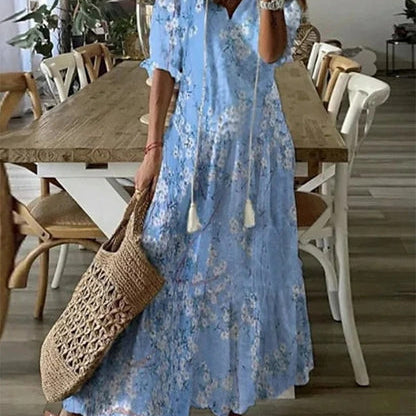 Michaela - Boho-Kleid mit Bauchabdeckung