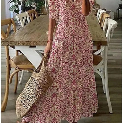 Michaela - Boho-Kleid mit Bauchabdeckung